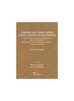 Abbildung von Corporations, Other Limited Liability Entities, Statutory and Documentary Supplement, 2019-2020 | 1. Auflage | 2019 | beck-shop.de