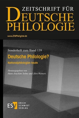 Abbildung von Solms / Weinert | Deutsche Philologie? | 1. Auflage | 2021 | beck-shop.de