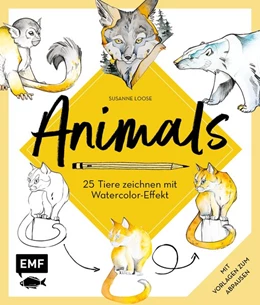 Abbildung von Loose | Animals - 25 Tiere zeichnen mit Watercolor-Effekt | 1. Auflage | 2021 | beck-shop.de