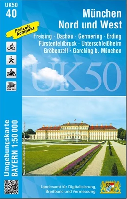 Abbildung von Landesamt für Digitalisierung | München Nord und West 1 : 50 000 ((UK 50-40) Laufzeit bis 2021 | 1. Auflage | 2020 | beck-shop.de