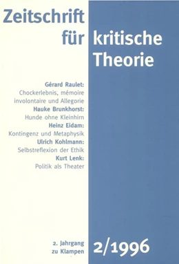 Abbildung von Schweppenhäuser / Bock | Zeitschrift für kritische Theorie / Zeitschrift für kritische Theorie, Heft 2 | 1. Auflage | 2020 | beck-shop.de