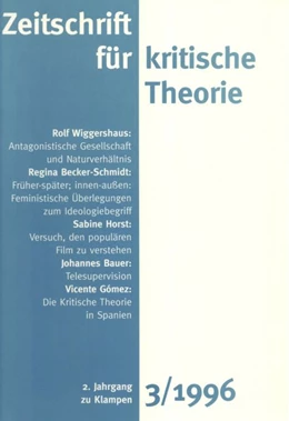 Abbildung von Schweppenhäuser / Bock | Zeitschrift für kritische Theorie / Zeitschrift für kritische Theorie, Heft 3 | 1. Auflage | 2020 | beck-shop.de