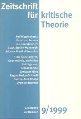 Abbildung von Schweppenhäuser / Bock | Zeitschrift für kritische Theorie / Zeitschrift für kritische Theorie, Heft 9 | 1. Auflage | 2020 | beck-shop.de