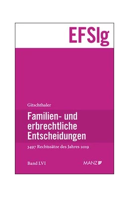 Abbildung von Gitschthaler | Familien- und erbrechtliche Entscheidungen EF-Slg | 1. Auflage | 2020 | 56 | beck-shop.de