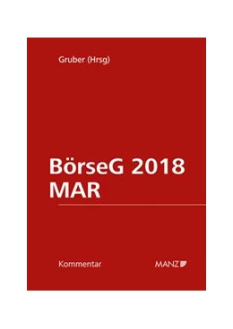 Abbildung von Gruber | BörseG 2018/MAR | 1. Auflage | 2020 | beck-shop.de