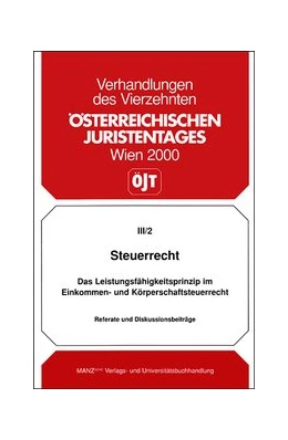 Abbildung von Steuerrecht - Das Leistungs- fähigkeitsprinzip... Referateband | 1. Auflage | 2000 | beck-shop.de