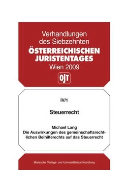 Abbildung von Lang | Steuerrecht Die Auswirkungen des gemeinschaftsrechlichen Beihilferechts auf das Steuerrecht | 1. Auflage | 2009 | beck-shop.de
