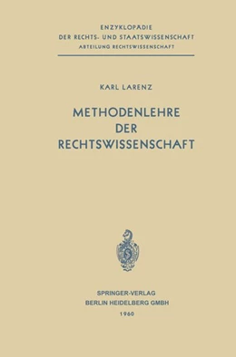 Abbildung von Larenz | Methodenlehre der Rechtswissenschaft | 1. Auflage | 2013 | beck-shop.de