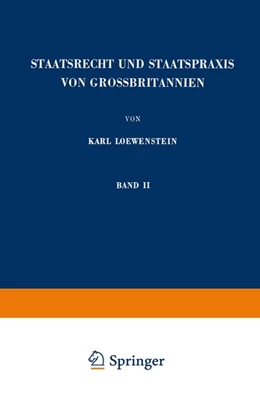 Abbildung von Loewenstein | Staatsrecht und Staatspraxis von Grossbritannien | 1. Auflage | 2013 | beck-shop.de