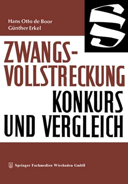 Abbildung von Boor / Erkel | Zwangsvollstreckung Konkurs und Vergleich | 2. Auflage | 2013 | beck-shop.de