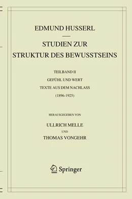 Abbildung von Husserl / Melle | Studien zur Struktur des Bewusstseins | 1. Auflage | 2020 | beck-shop.de