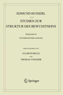 Abbildung von Husserl / Melle | Studien zur Struktur des Bewusstseins | 1. Auflage | 2020 | beck-shop.de