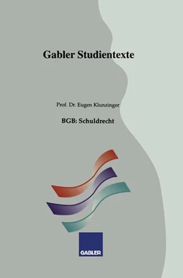 Abbildung von Klunzinger | BGB: Schuldrecht | 1. Auflage | 2013 | beck-shop.de