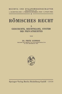 Abbildung von Schwind | Römisches Recht | 1. Auflage | 2013 | beck-shop.de