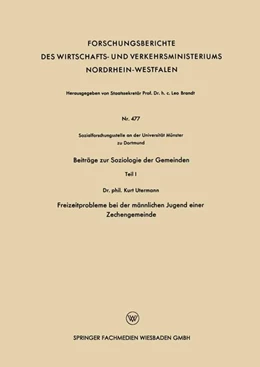 Abbildung von Utermann | Beiträge zur Soziologie der Gemeinden | 1. Auflage | 2019 | beck-shop.de