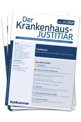 Abbildung von Der Krankenhaus-JUSTITIAR
 | 10. Auflage | 2025 | beck-shop.de