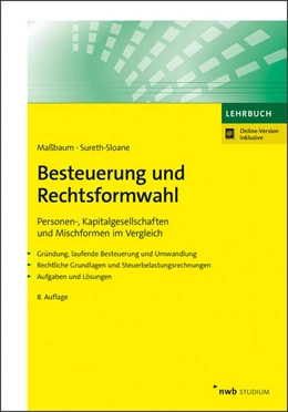 Abbildung von König / Maßbaum | Besteuerung und Rechtsformwahl | 8. Auflage | 2021 | beck-shop.de