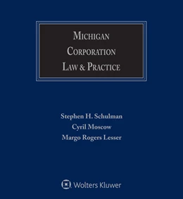 Abbildung von Schulman / Lesser | Michigan Corporation Law and Practice | 1. Auflage | 2020 | beck-shop.de