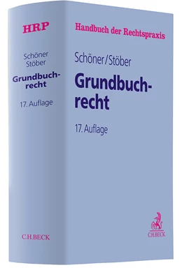 Abbildung von Schöner / Stöber | Grundbuchrecht | 17. Auflage | 2026 | Band 4 | beck-shop.de
