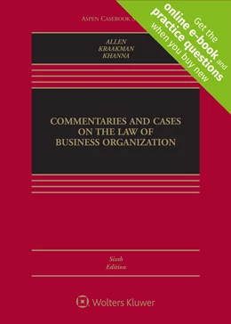 Abbildung von Allen / Kraakman | Commentaries and Cases on the Law of Business Organization | 6. Auflage | 2021 | beck-shop.de