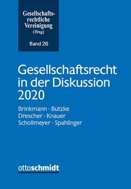 Abbildung von Gesellschaftsrecht in der Diskussion 2020 | 1. Auflage | 2021 | beck-shop.de
