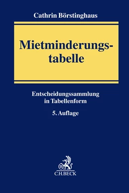 Abbildung von Börstinghaus | Mietminderungstabelle | 5. Auflage | 2026 | beck-shop.de