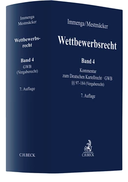 Abbildung von Immenga / Mestmäcker | Wettbewerbsrecht, Band 4: Vergaberecht. Kommentar zum Europäischen und Deutschen Kartellrecht | 7. Auflage | 2026 | beck-shop.de