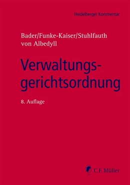 Abbildung von Bader / Funke-Kaiser | Verwaltungsgerichtsordnung | 8. Auflage | 2021 | beck-shop.de