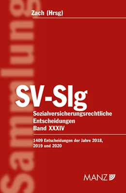 Abbildung von Zach | Sozialversicherungsrechtliche Entscheidungen SV-Slg | 1. Auflage | 2021 | beck-shop.de