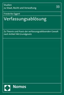 Abbildung von Eggert | Verfassungsablösung | 1. Auflage | 2021 | beck-shop.de