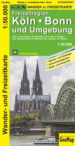 Abbildung von Köln, Bonn und Umgebung - Wander- und Freizeitkarte 1:50 000 | 6. Auflage | 2022 | beck-shop.de