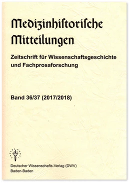 Abbildung von Keil | Medizinhistorische Mitteilungen. Zeitschrift für Wissenschaftsgeschichte und Fachprosaforschung, Band 36/37 (2017/2018) | 1. Auflage | 2021 | beck-shop.de