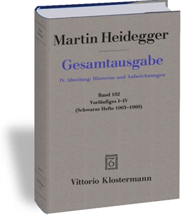 Abbildung von Heidegger / Trawny | Vorläufiges I-IV | 1. Auflage | 2021 | 102 | beck-shop.de