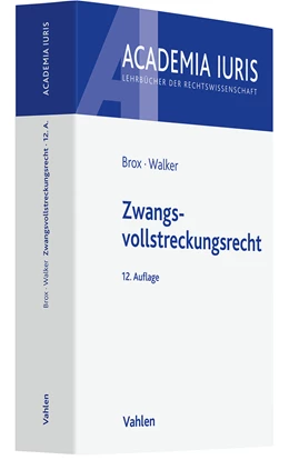 Abbildung von Brox / Walker | Zwangsvollstreckungsrecht | 12. Auflage | 2021 | beck-shop.de