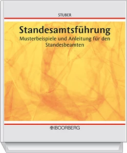 Abbildung von Stuber | Standesamtsführung | 1. Auflage | 2002 | beck-shop.de