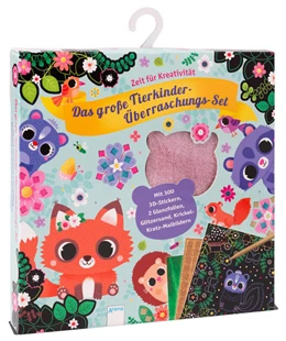 Abbildung von Das große Tierkinder-Überraschungs-Set. Mit 300 3D-Stickern, 2 Glanzfolien, Glitzersand und Krickel-Kratz-Malbildern | 1. Auflage | 2021 | beck-shop.de