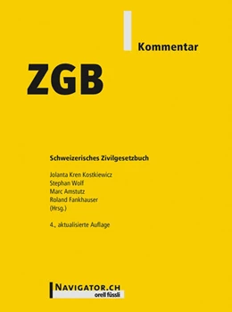 Abbildung von Kren Kostkiewicz / Wolf | ZGB Kommentar | 4. Auflage | 2021 | beck-shop.de