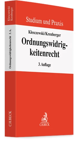 Abbildung von Klesczewski / Krenberger | Ordnungswidrigkeitenrecht | 3. Auflage | 2023 | beck-shop.de