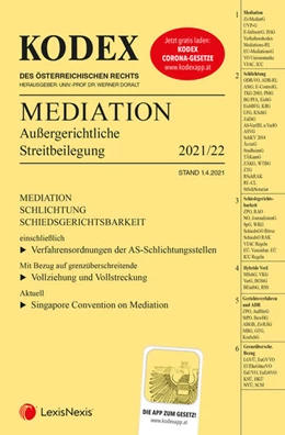 Abbildung von Doralt | KODEX Mediation | 1. Auflage | 2021 | beck-shop.de