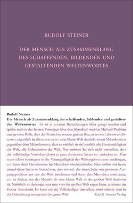 Abbildung von Steiner / Rudolf Steiner Nachlassverwaltung | Der Mensch als Zusammenklang des schaffenden, bildenden und gestaltenden Weltenwortes | 8. Auflage | 2022 | beck-shop.de