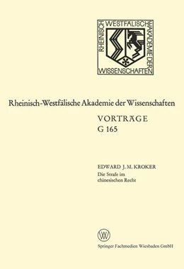 Abbildung von Kroker | Die Strafe im chinesischen Recht | 1. Auflage | 2013 | beck-shop.de
