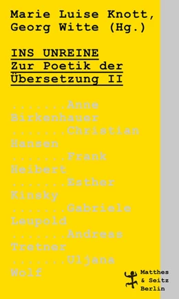 Abbildung von Knott / Witte | Ins Unreine | 1. Auflage | 2021 | beck-shop.de