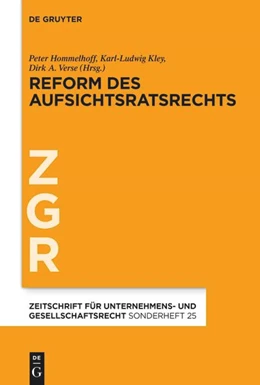 Abbildung von Hommelhoff / Kley | Reform des Aufsichtsratsrechts | 1. Auflage | 2021 | Band 25 | beck-shop.de