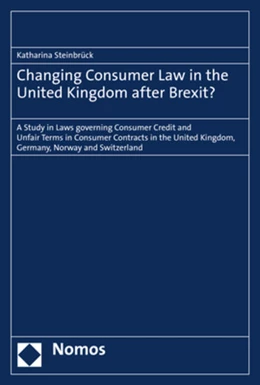 Abbildung von Steinbrück | Changing Consumer Law in the United Kingdom after Brexit? | 1. Auflage | 2021 | beck-shop.de