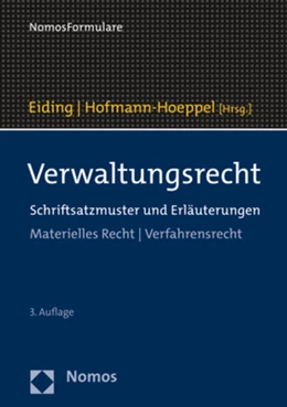 Abbildung von Eiding / Hofmann-Hoeppel (Hrsg.) | Verwaltungsrecht | 3. Auflage | 2022 | beck-shop.de