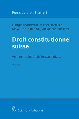 Abbildung von Malinverni / Hottelier | Droit constitutionnel suisse | 4. Auflage | 2021 | beck-shop.de