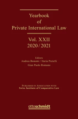 Abbildung von Bonomi / Pretelli | Yearbook of Private International Law Vol. XXII – 2020/2021 | 1. Auflage | 2021 | beck-shop.de