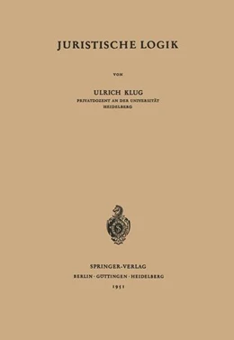 Abbildung von Klug | Juristische Logik | 1. Auflage | 2013 | beck-shop.de