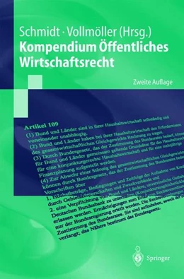 Abbildung von Schmidt / Vollmöller | Kompendium Öffentliches Wirtschaftsrecht | 2. Auflage | 2013 | beck-shop.de