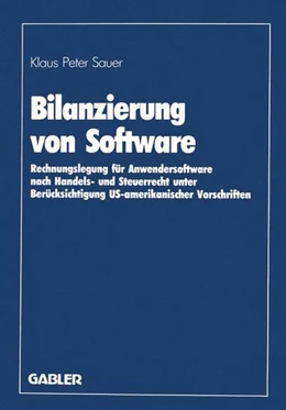 Abbildung von Sauer | Bilanzierung von Software | 1. Auflage | 2013 | beck-shop.de